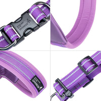 EXCELLENT ELITE SPANKER Reflective Step-in Dog Harness Vest Chest - Purple / XL-Chest 26-28" - image 3
