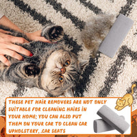 Abbylike 6 Pcs Pet Hair Remover Stone - 6 / Gray / 6.1 x 2.56 x 1.4 Inch - image 3
