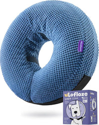 Inflatable Dog Cone Collar - Dog Neck Donut Cone Collar Alternative After Surgery - Soft Cone for Large Medium Small Dogs Cats - Alternative Recovery E Collar (Blue, XL)