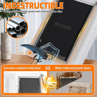 3-Flap Never Rust Extra Large Dog Door for Doors with Sliding Lock - X-Large / For Wall - image 3