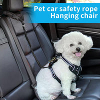 YAOHDAO Dog Seat Belt Harness for Car - Black - image 2