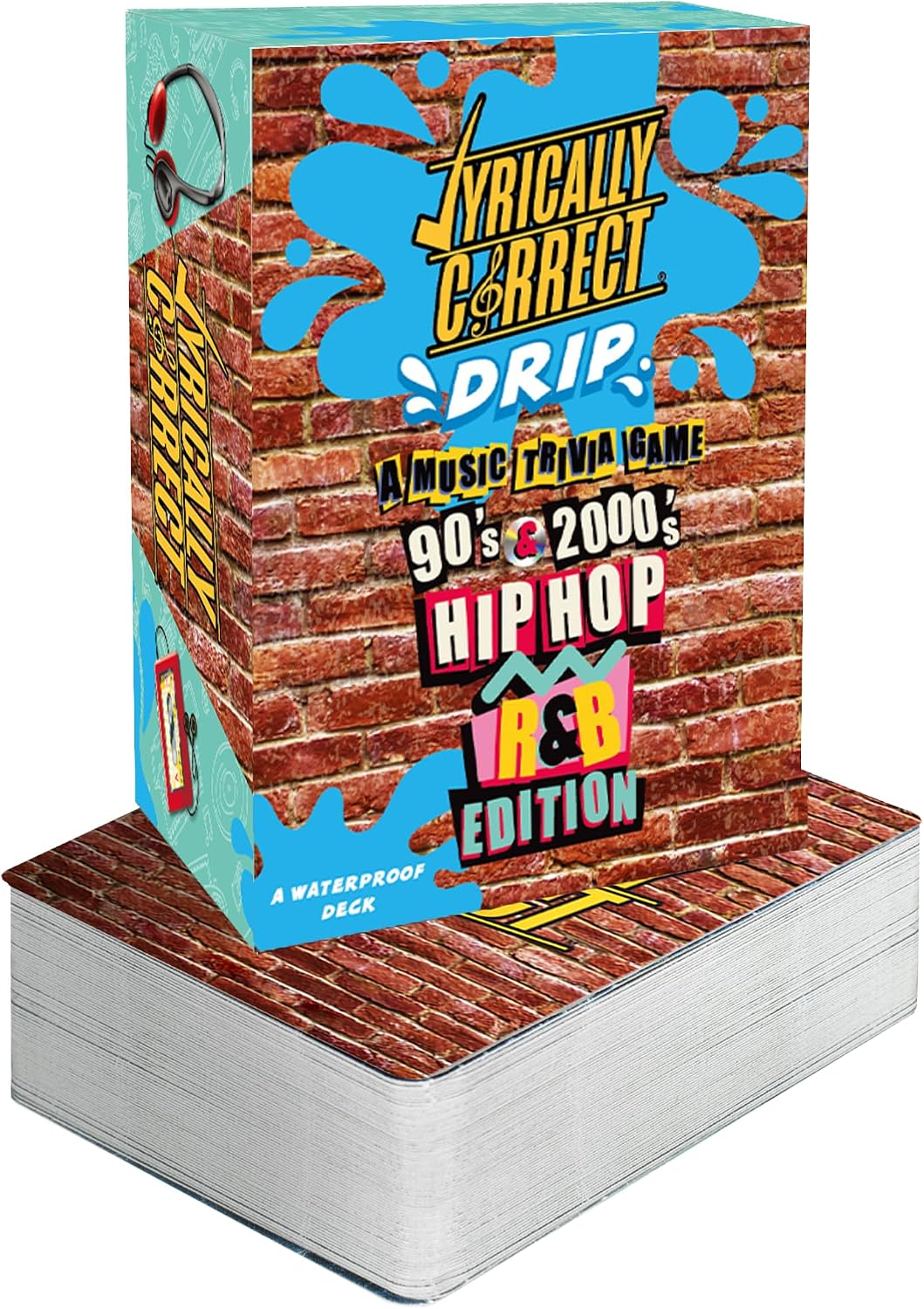 Lyrically Correct 90s and 2000s hip-hop and R&B music trivia card game box and cards - view 5