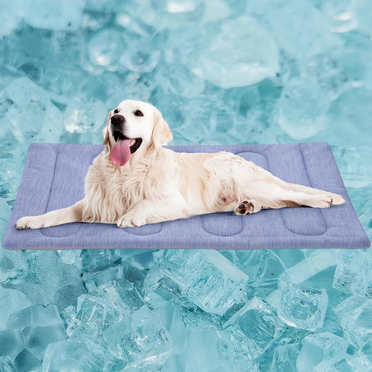 Cooling Mat for Large Dogs, Double-Sided Warming & Cool - L - 35.5''x23.6''