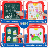 Easel for Kids Double-Sided Art Drawing Board Toys 3 4 Year Birthday - Blue - image 2