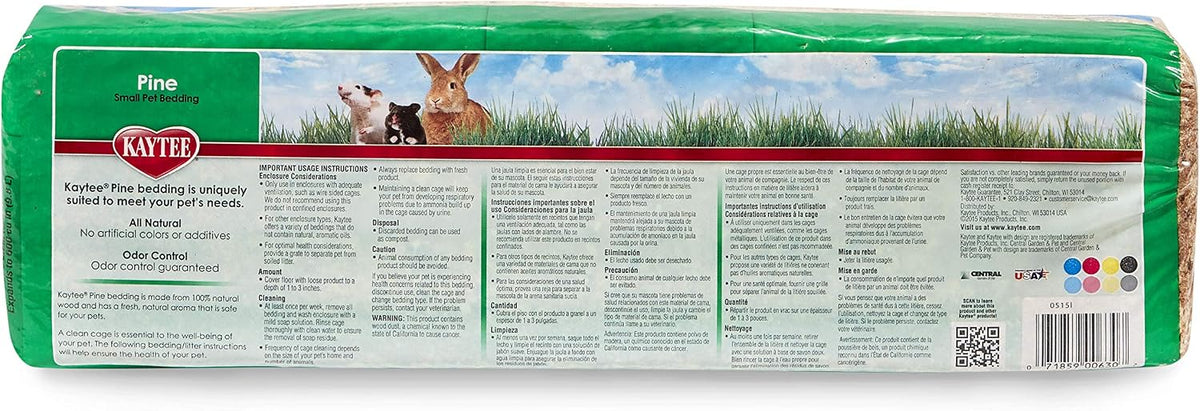Kaytee Small Animal Pine Bedding for Guinea Pigs, Rabbits - 9.8 Liter / Tan - image 2