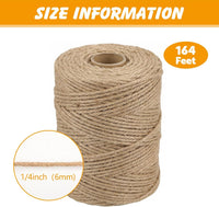 Natural Sisal Rope for Cat Scratcher - 1/4 Inch x 164 Feet - image 3