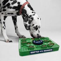 Pets First NFL Seattle Seahawks Large Puzzle Toy, Dog Puzzle Treat Toy, New Large Size, Interactive Dog Treat Toy, Dog Slow Feeding Toy