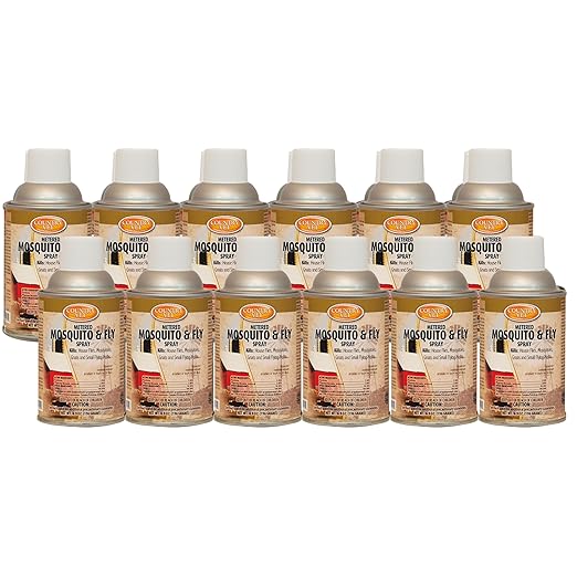 Metered Mosquito and Fly Spray 6.4 oz cans 342033CVA (Case of 12) Dispenser NOT Included