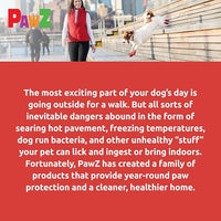 PawZ Rubber Dog Boots for Paws up to 2 1/2", 24 Total (2 Packs of 12) - All-Weather Dog Booties for Hot Pavement, Snow, Mud, and Rain - Waterproof, Anti Slip Dog Socks - Small, Red