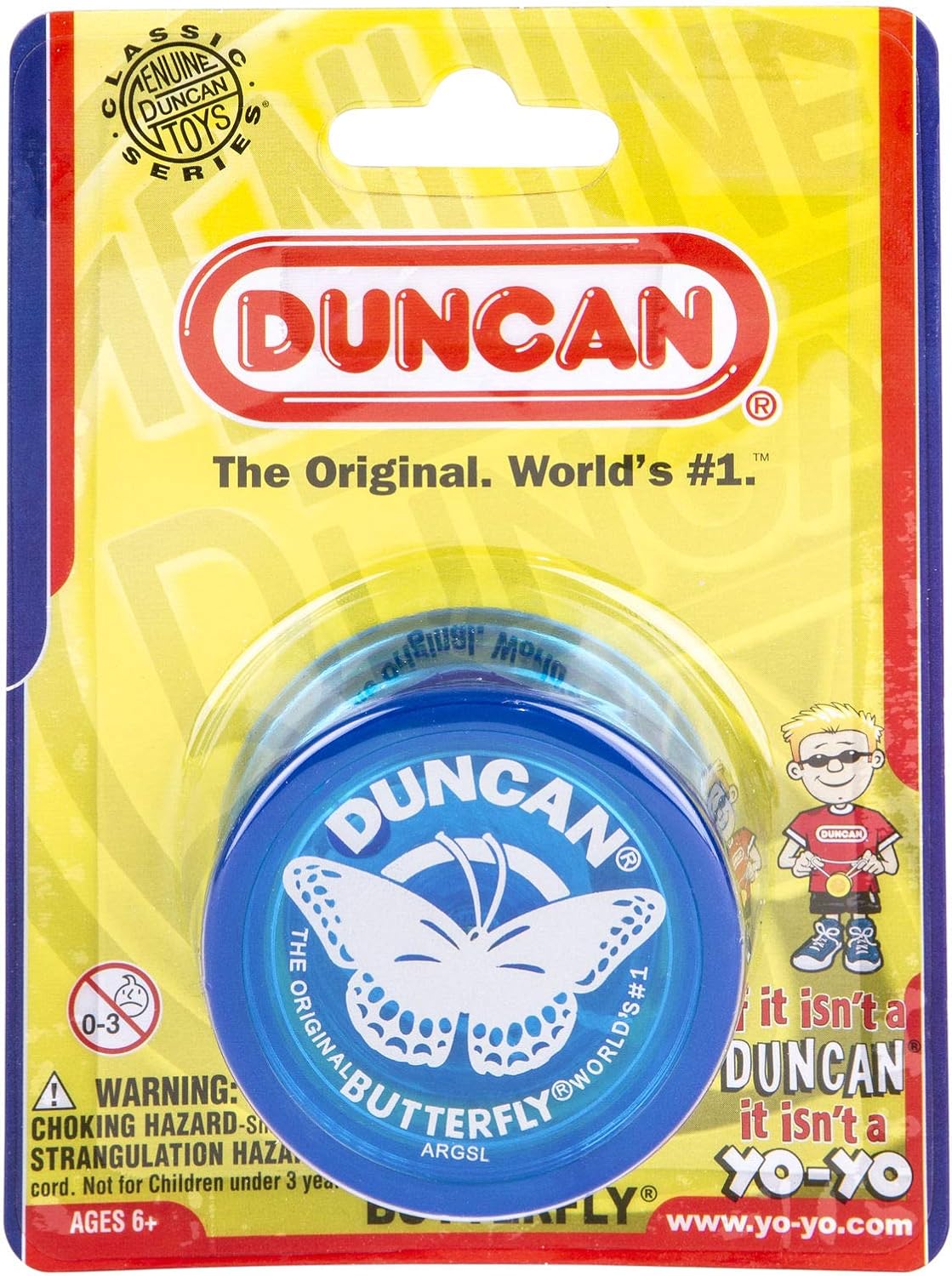 Duncan Toys Butterfly Yo-Yo, Beginner String Trick Yo-Yo - Blue - image 2
