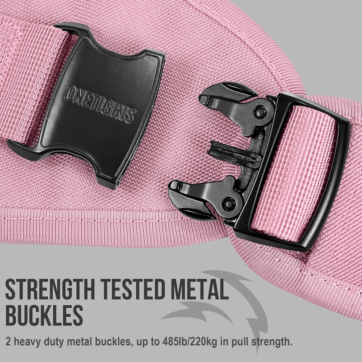 OneTigris Large Tactical Dog Harness No Pull Handle XL Black – Essentials for Dogs - Medium / Pink - image 3