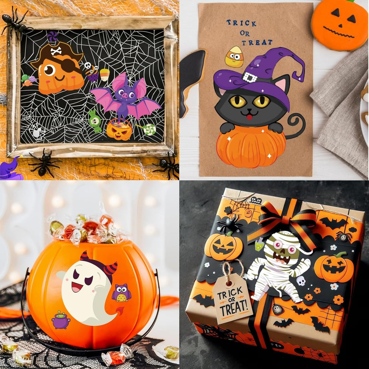 64 Sheets Halloween Stickers for Kids - Halloween DIY Style - image 4