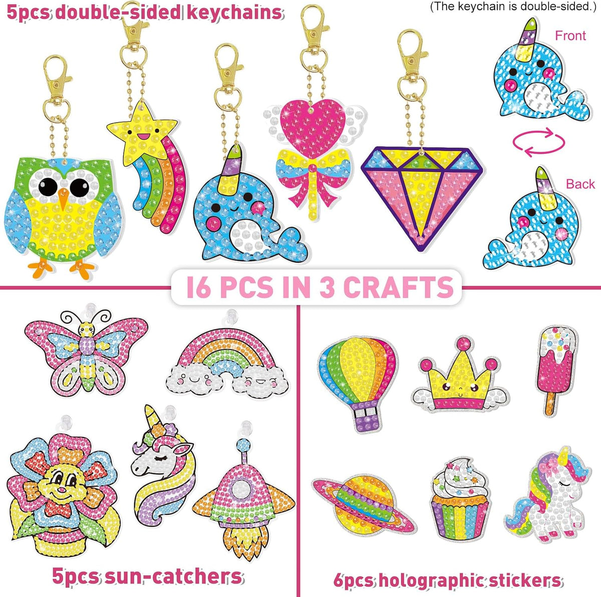 BANBBUR 16 Pcs Gem Art for Kids Ages 4-8-12 - image 3
