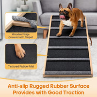 Dog Ramp for Bed, Extra Wide 17’’ - Black / Extra Large - image 4
