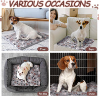 2 Pack Self Warming Cat Dog Bed Pad - Black / 22'' X 18'' / Dog Paw - image 4