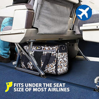 Pet Carrier for Small Dogs and Cats - Soft-Sided Travel Kennel, Portable Foldable Bag (Large)
