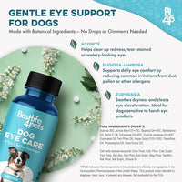 Dog Eye Care & Infection Treatment, Natural Dog Supplements for Conjunctivitis, Swelling, Dry Eyes and Discharge, Easy to Use, No More Struggle with Canine Drops, 400 Small Pills