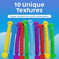 BUNMO Stretchy Strings, Stimulating & Fun Fidget Toys for Kids - Mini Sensory - 10 Pack - image 2