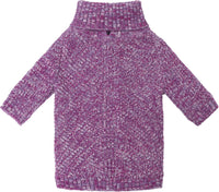 Fitwarm Thermal Knitted Dog Sweater Doggy Winter Coat Pet Clothes - XX-Large / Heather Purple