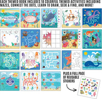 Totebook kids travel activity kit with tethered dry erase markers and ocean theme activity book - view 36