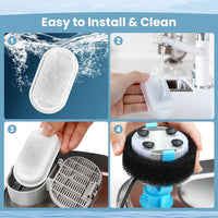 Cat Water Fountain Filter Replacement - 20 Filters & 20 Sponges - image 4