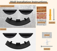 Cat Wall Shelves Set - Curved Wall Foam Bed and 2 Floating Wall Grey Steps, Wall Mounted Cat Climbing Shelves for Sleeping, Playing, and Lounging