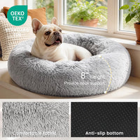 Love's cabin Calming Cat Bed for Indoor Cats - Light Grey / 24" - image 3