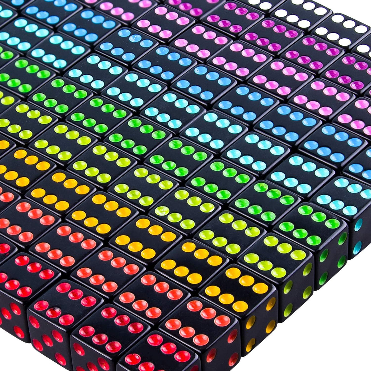 AUSTOR 100 Pcs 6 Sided Game Dice Set - 100 Pieces Square D - image 2