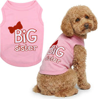 Parisian Pet Dog Shirt, 100% Cotton Shirts for Medium Dogs - Big Sister / Large (12-18lbs)