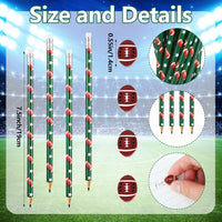 Tinlade 72 Pcs Sports Pencils and Erasers for Boys, Party Favors – Fun for Kids & Family - Football - image 2