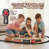 Hot Bee Train Set, Remote Control Train Toys with Smoke - Big - image 4