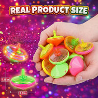 LED Flashing Spinning Tops for Kids - Classic - 100 Piece - image 3