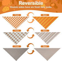 Fall Dog Bandanas Large 3PCS - 26-OBB plaid / X-Large - image 4