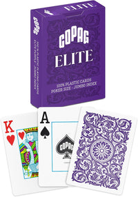 Copag Elite 100% Plastic Playing Cards - Purple