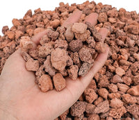 Mr. Fireglass 10 Pounds Red Natural Lava Rock for Indoor Outdoor Gas Fire Pits Fireplaces | Volcanic Lava Stones for Decorating Garden Landscaping, Potted Plants, 0.3"-0.6"