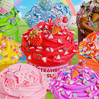 LAWOHO 18 pack butter slime kit for girls with slime add-ins and charms - view 15