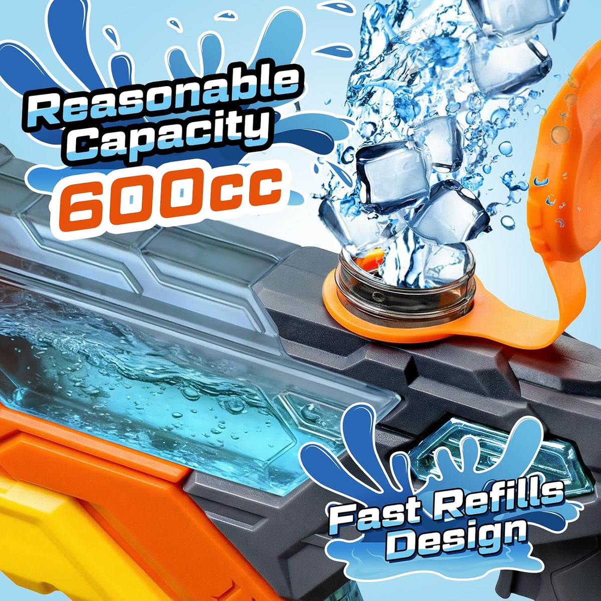 4 Pack Water Guns for Kids and Adult - 6 Pack Colorful - image 3