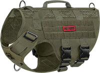OneTigris No Pull Tactical Dog Harness for Medium Dogs - Green / XL