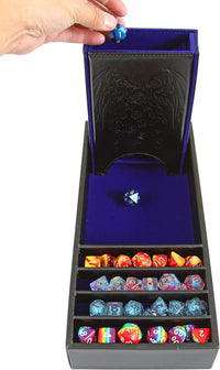 Forged Dice Co. Citadel Dice Tray and Tower, Storage Box - Blue - image 2