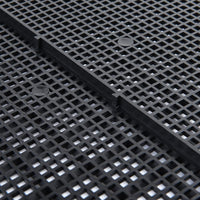Plastic Grid Divider Tray Egg Crate Louvre Aquarium Fish Tank – Essentials for Fish - 8pcs Black - image 4
