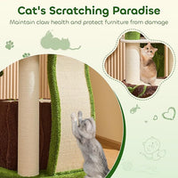 73‘’ Tall Flower Cat Tree for Indoor Cats Large Adult, Luxury Cat Tower with Scratching Post, Heavy Duty Modern Cat Furniture for Large Cats, Removable Mats, Multi-Level Cat House with Toy Ball