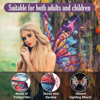 GOLDGE LED Electric Fairy Wings for Girls - Colorful - image 3