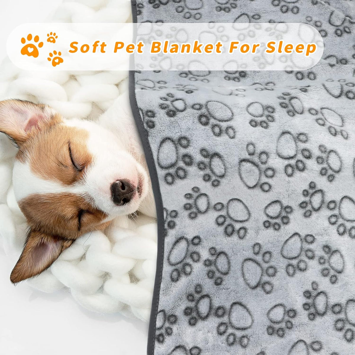 LOKOZ 2 Pack Dog Blanket for Small Medium Dogs - Gray(pack of 3) / 32x40Inch - image 3