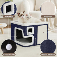 Cat Houses for Indoor Cats - Blue / Large - image 2