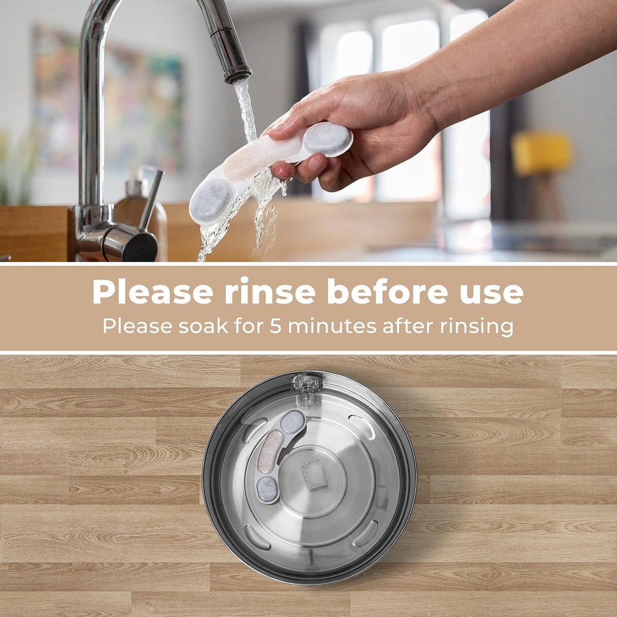 7L/236oz Stainless Steel Dog Water Fountain for Large Dogs & Cats – Essentials for Dogs - 9 Packs / 9 Filter + 9 Sponge (Only for 3.2L) - image 3