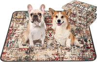 Washable Pee Pads for Dogs, Reusable Puppy Pads 36"x 41" 2 Pack – Essentials for Dogs - Tie Dye Red / 36"*41"(Pack of 2)