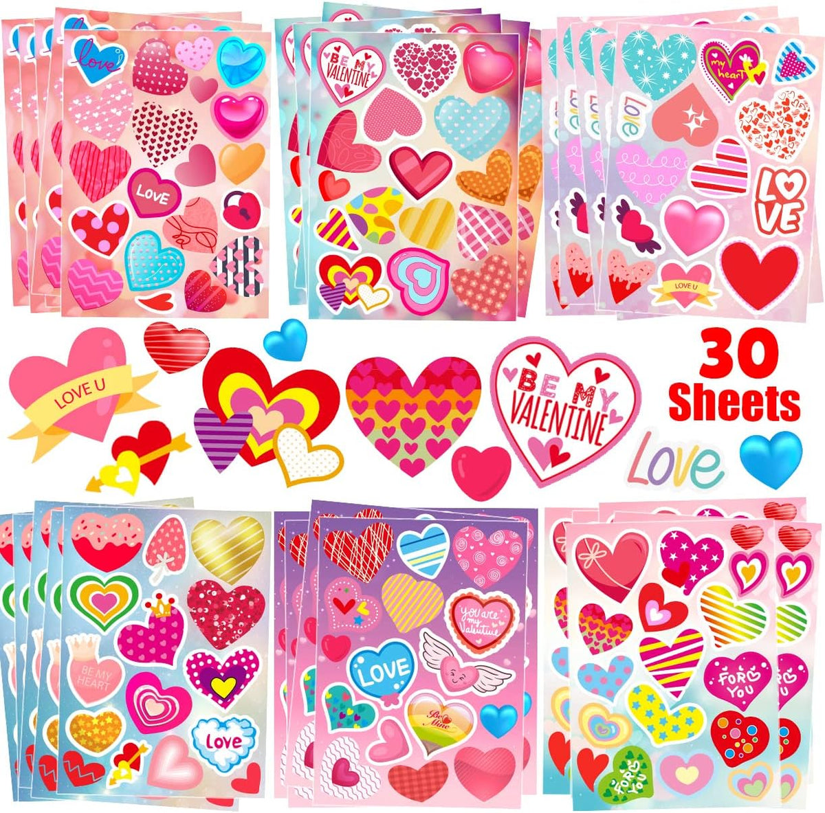 KARSLORA cute stickers for kids, 36 sheets of animal, fruit and dinosaur vinyl stickers - view 3