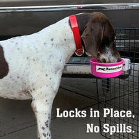 Dog Crate Water Bowl No Spill - Pink - image 2