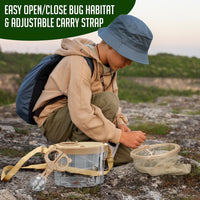 Montessori Mama kids bug catching kit with bug habitat, net and magnifying glass - view 3