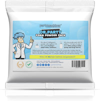 Partymachines foam powder pack of individually packaged portions for foam machines